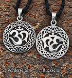 Om / Aum 189 mit Schlangenkette - Silber