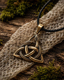 Anhänger 198 Triquetra mit Schlangen - Bronze