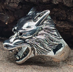 Ring Wolfskopf, Gr. 63-76 (wk24) - Edelstahl