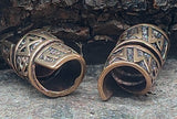 Bartperle Runen 8 mm - Bronze