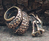 Bartperle Drache 8 mm - Bronze