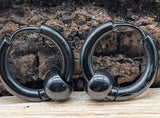 Klappcreole schwarz 10 x 2,5 mm - Edelstahl kcschw11