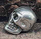 Bartperle Totenkopf 4mm - Edelstahl