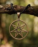 Anhänger 188 Heptagramm - Bronze