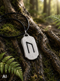 Rune Uruz 306 mit Schlangenkette - Silber
