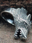 Ring Wolfskopf, Gr. 55-70 (edwo) - Edelstahl