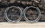 Klappcreole silbern 14mm - Edelstahl kcsi04