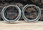 Klappcreole silbern 12mm - Edelstahl kcsi03
