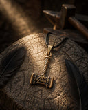 Anhänger 207 Thorshammer mit Valknut - Bronze