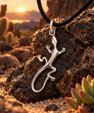 Echse 3 mit Schlangenkette - Silber