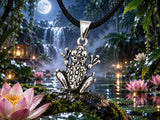Frosch 114 mit Korbkette - Silber