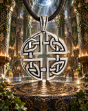 Keltischer Knoten 109 mit Schlangenkette - Silber