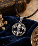 Fleur-de-Lis 239 mit Korbkette - Silber