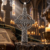 Keltenkreuz 31 mit Schlangenkette - Silber