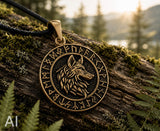 Anhänger 155 Wolfskopf - Bronze