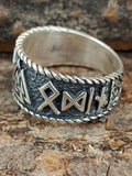 Ring Wotansknoten Valknut, Gr. 52-74 (wota2) - Silber