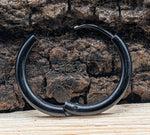 Klappcreole schwarz 16mm - Edelstahl kcschw05