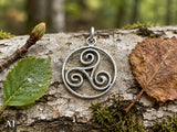 Triskele 23 mit Schlangenkette - Silber