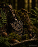 Anhänger 208 Pfeilspitze mit Valknut - Bronze