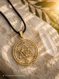 Anhänger 185 Metatrons Würfel - Bronze