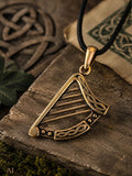 Anhänger 177 Keltische Harfe - Bronze