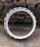 Totenkopf-Drehring, Gr. 54-70 (ring3) - Silber