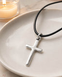 Kreuz 19 mit Schlangenkette - Silber