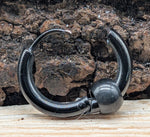 Klappcreole schwarz 10 x 2,5 mm - Edelstahl kcschw11