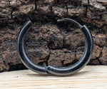 Klappcreole schwarz 16mm - Edelstahl kcschw10