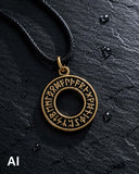 Anhänger 53 Runenkreis - Bronze