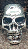 Bartperle Totenkopf - Silber