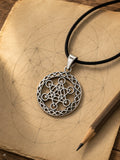 Metatrons Würfel 202 mit Schlangenkette - Silber