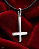 Kreuz 61 mit Schlangenkette - Silber