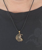 Anhänger 157 Wolf im Mond - Bronze