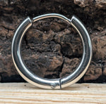 Klappcreole silbern 14mm - Edelstahl kcsi04