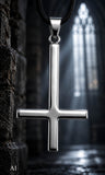 Kreuz 134 mit Panzerkette - Edelstahl