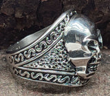 Ring Totenkopf Gr. 62-70 - Edelstahl