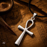 Ankh 32 A mit Schlangenkette - Silber