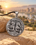 Anhänger 410 Horus und Anubis - Silber