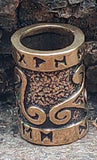 Bartperle Triskele 7mm - Bronze