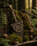Anhänger 208 Pfeilspitze mit Valknut - Bronze
