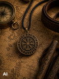 Anhänger 122 Wikinger Kompass - Bronze