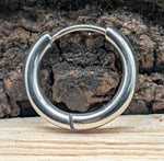 Klappcreole silbern 12mm - Edelstahl kcsi03