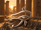 Auge des Horus 120 mit Schlangenkette - Silber