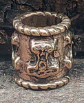 Bartperle Thorshammer 8 mm - Bronze
