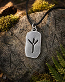 Anhänger 155 Rune Algiz - Silber
