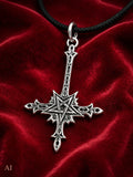 Kettenanhänger Kreuz & Pentagramm aus 925 Silber | Unisex Nr.134 mit Schlangenkette