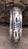 Stacheldraht-Drehring, Gr. 54-77 (ring5) - Silber