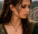 Rabe 28 mit Schlangenkette - Silber