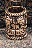 Bartperle Thorshammer 8 mm - Bronze